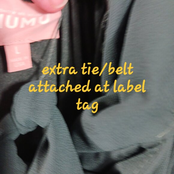 NWT Show Me Your Mumu Claire Midi Dress - Emerald Chiffon, Size Large, Wedding - Picture 4 of 16